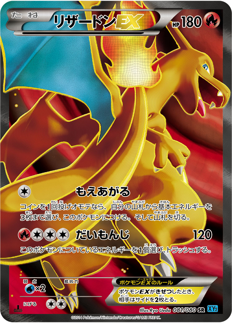 2014 POKEMON JAPANESE XY WILD BLAZE #081 FA/CHARIZARD EX WILD BLAZE-1ST ED.